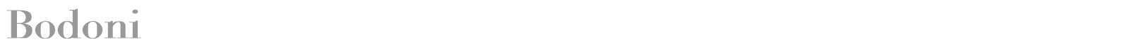 Bodoni font preview